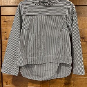 J. Crew Classic Pinstripe Long Sleeve Blouse - size 6